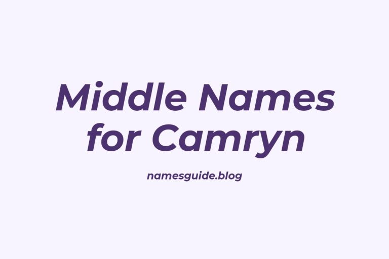 63+ Middle Names for Camryn: The Ultimate Guide