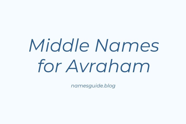 36+ Middle Names for Avraham: The Perfect Complement