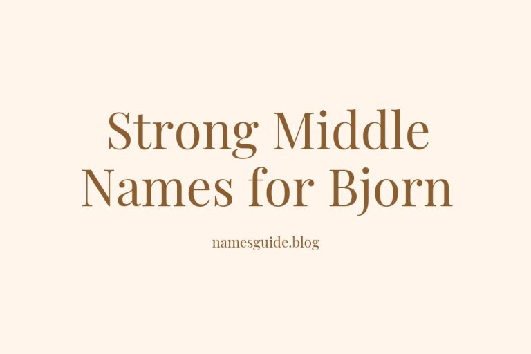 75+ Strong Middle Names for Bjorn: The Ultimate Guide