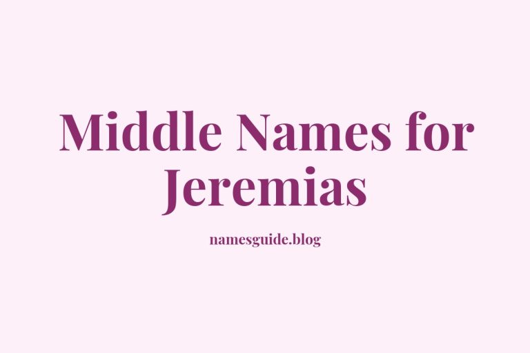 69+ Middle Names for Jeremias: The Ultimate Guide