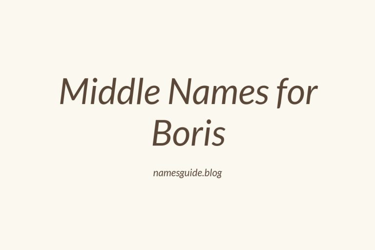76+ Middle Names for Boris: The Ultimate Guide
