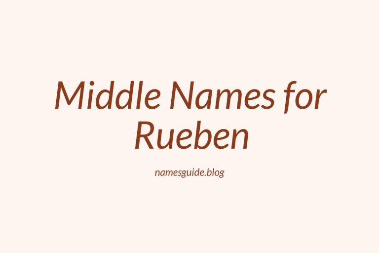 73+ Middle Names for Rueben: Find the Perfect Fit