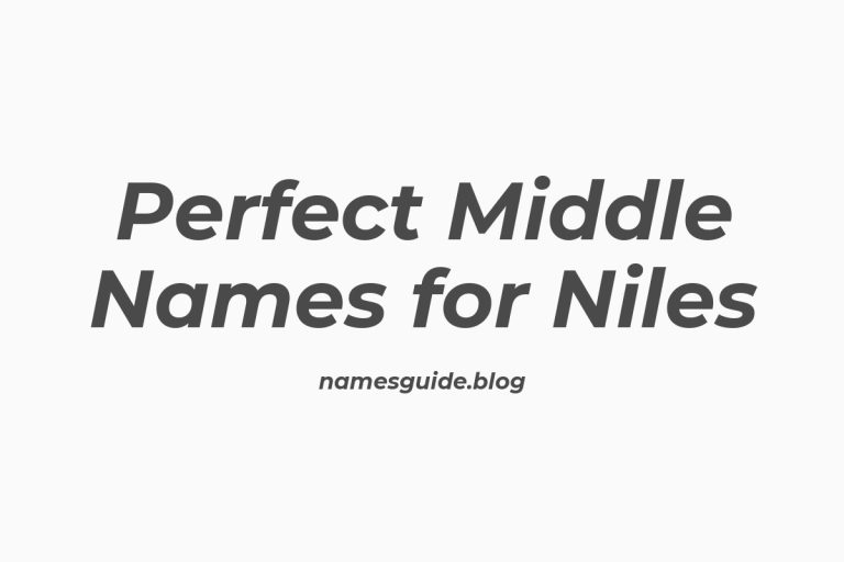 66+ Perfect Middle Names for Niles: Find the Ideal Fit