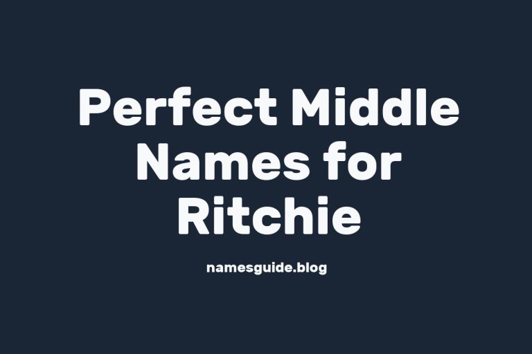 81+ Perfect Middle Names for Ritchie: Find the Ideal Match