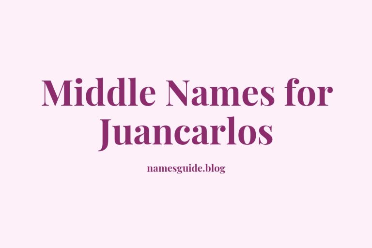69+ Middle Names for Juancarlos: Find the Perfect Fit