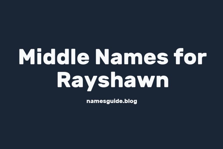 66+ Middle Names for Rayshawn: The Ultimate Guide