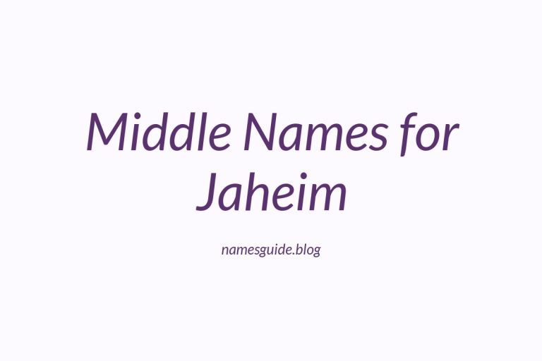 83+ Middle Names for Jaheim: The Ultimate Guide