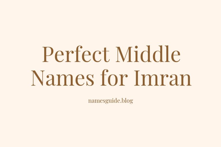 36+ Perfect Middle Names for Imran: Find the Ideal Match