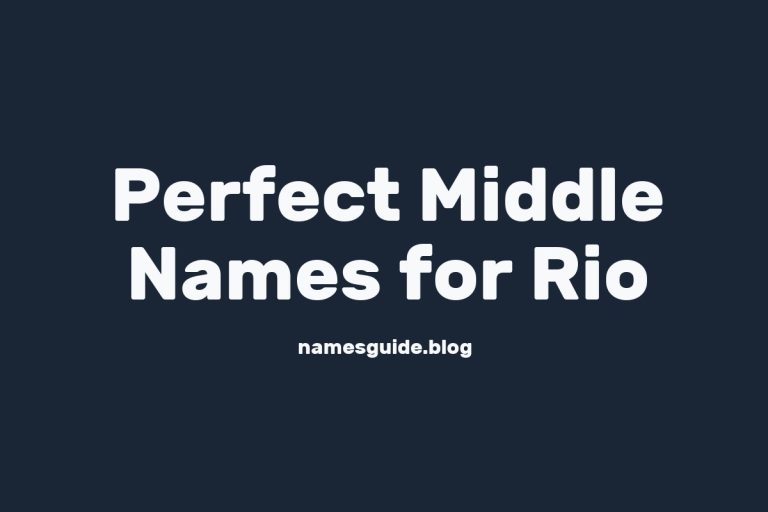 84+ Perfect Middle Names for Rio: Find the Ideal Match