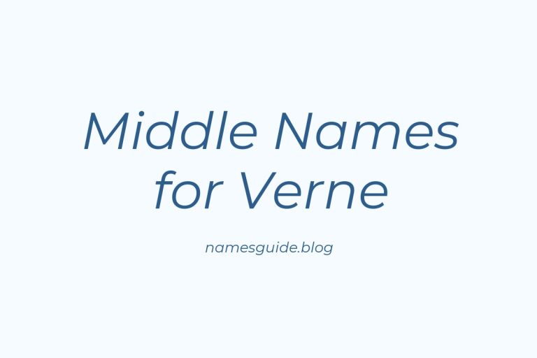 71+ Middle Names for Verne: The Ultimate Guide