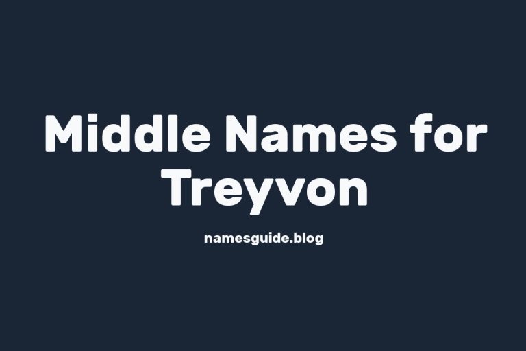 42+ Middle Names for Treyvon: The Ultimate Guide