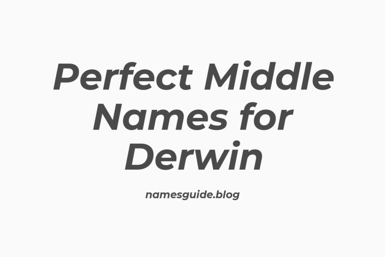 51+ Perfect Middle Names for Derwin