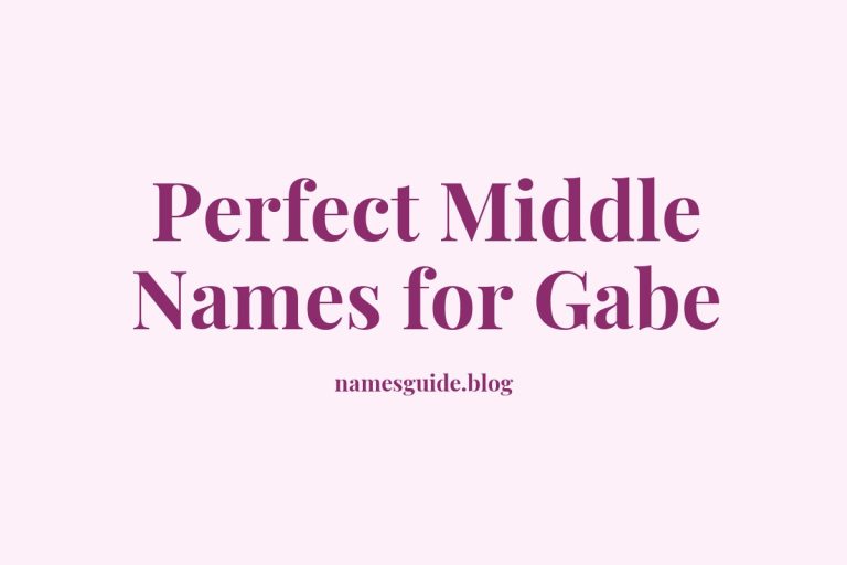 71+ Perfect Middle Names for Gabe: Find the Ideal Match