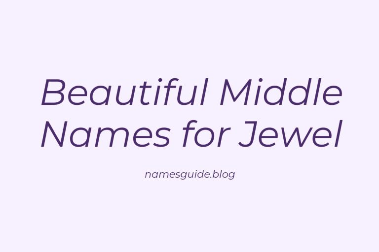 75+ Beautiful Middle Names for Jewel