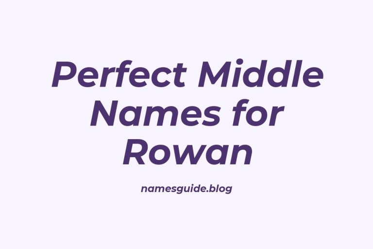 41+ Perfect Middle Names for Rowan