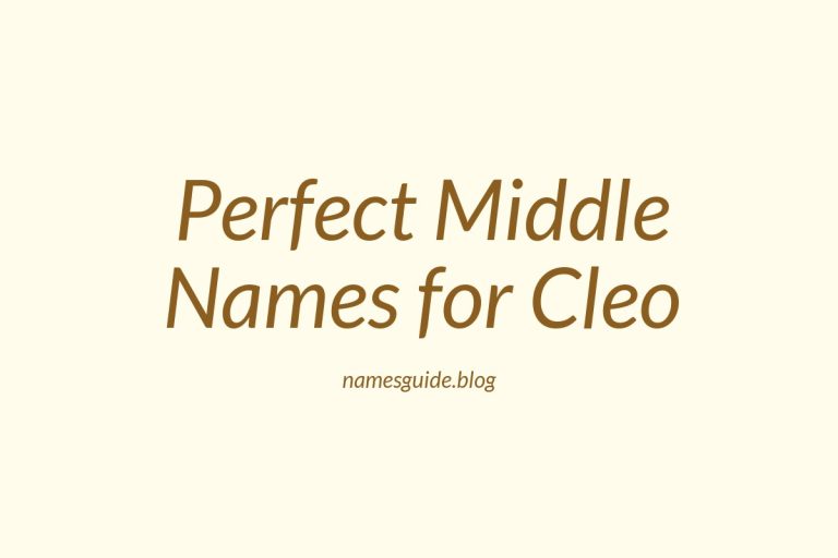 53+ Perfect Middle Names for Cleo