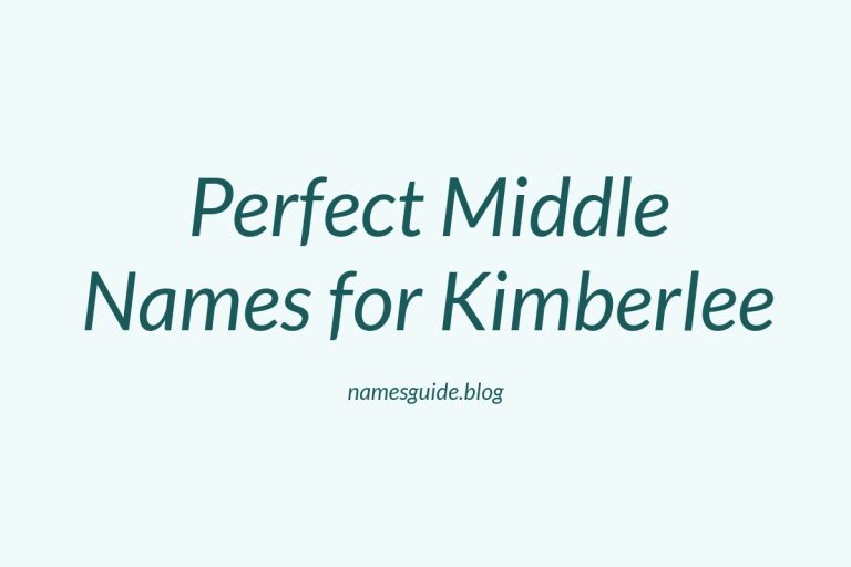 57+ Perfect Middle Names for Kimberlee