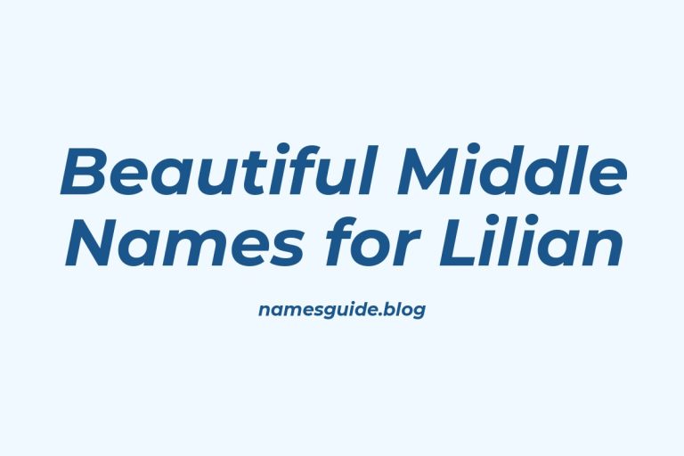 79+ Beautiful Middle Names for Lilian: Find the Perfect Match