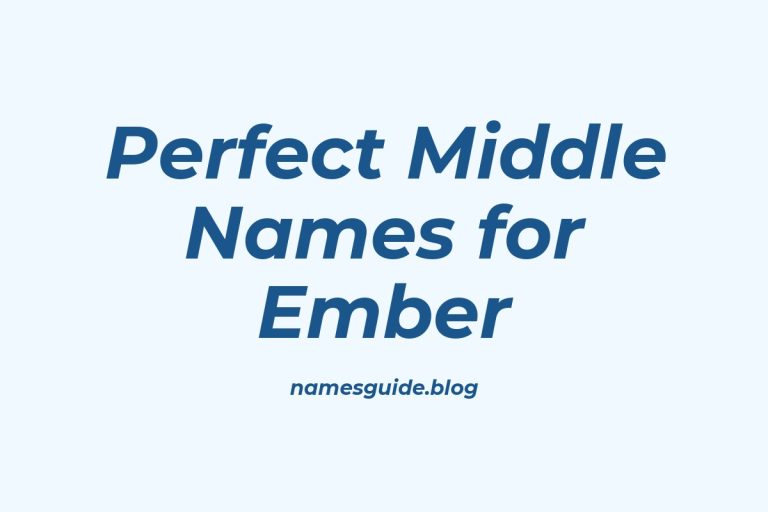 85+ Perfect Middle Names for Ember: Find the Ideal Match