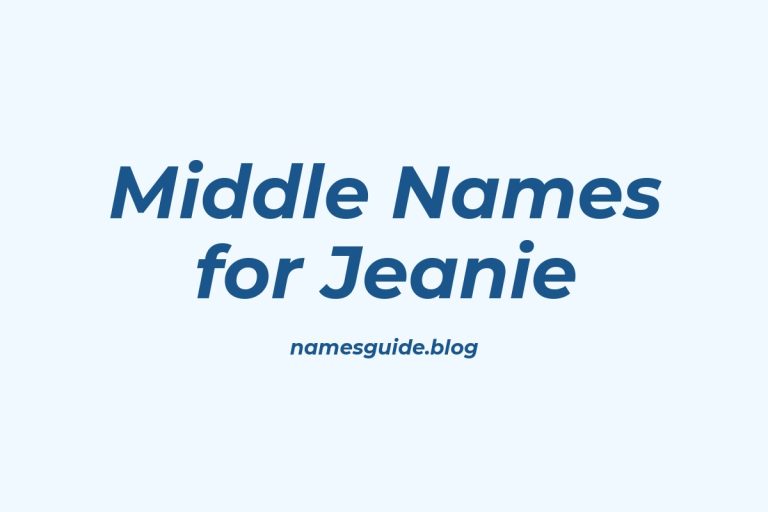 84+ Middle Names for Jeanie: The Perfect Complement