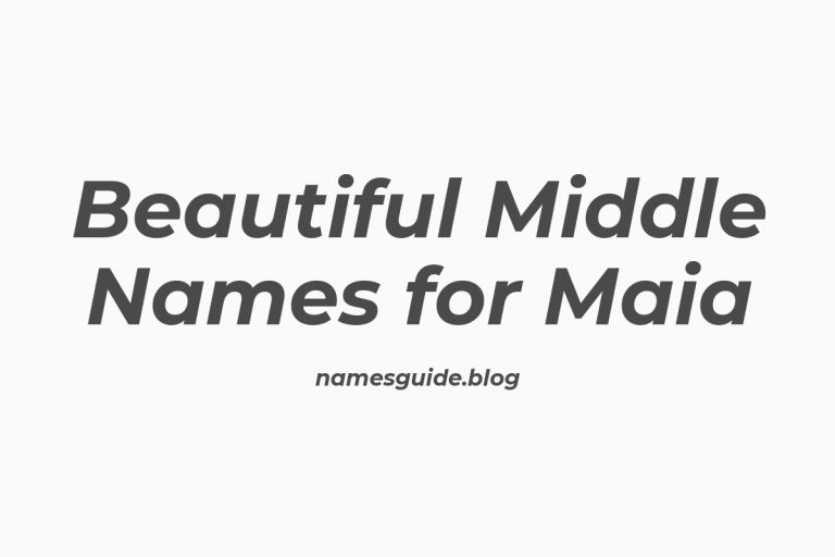 44+ Beautiful Middle Names for Maia: Find the Perfect Match