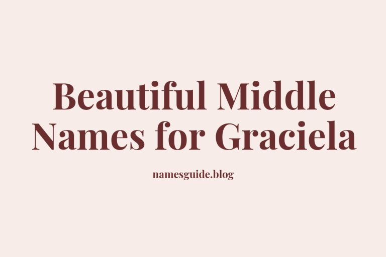 66+ Beautiful Middle Names for Graciela