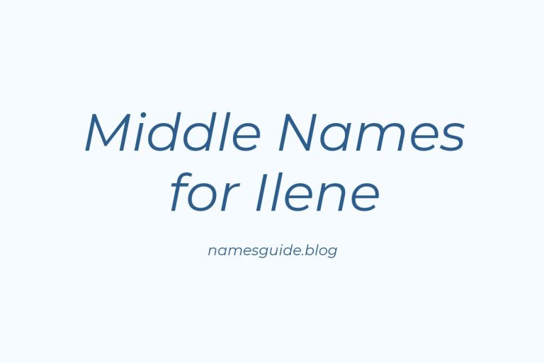 81+ Middle Names for Ilene: The Perfect Complement
