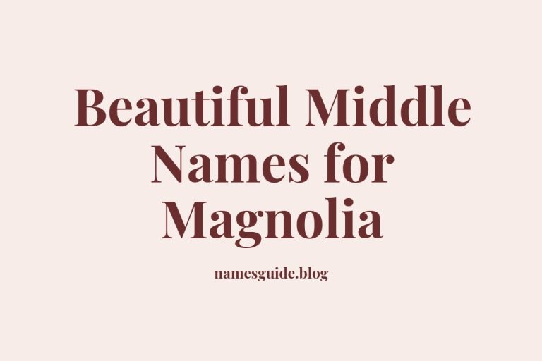 42+ Beautiful Middle Names for Magnolia