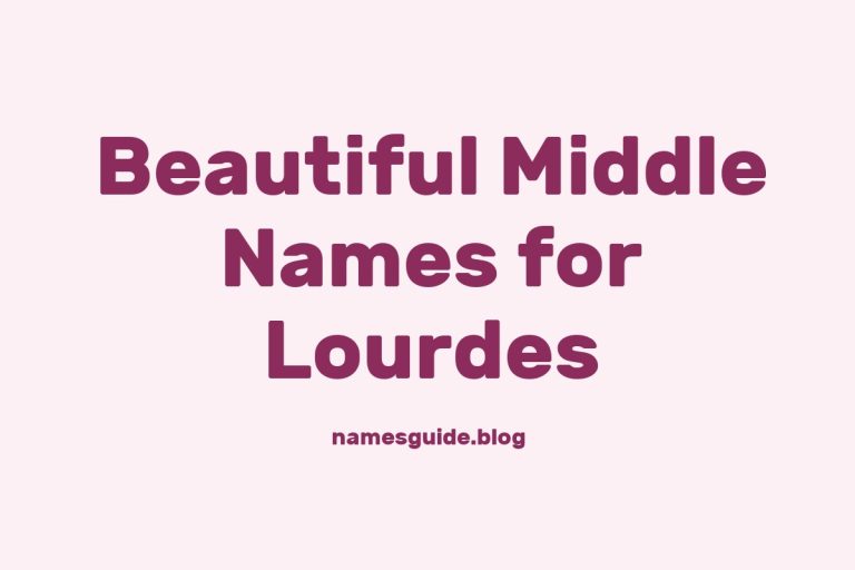 70+ Beautiful Middle Names for Lourdes