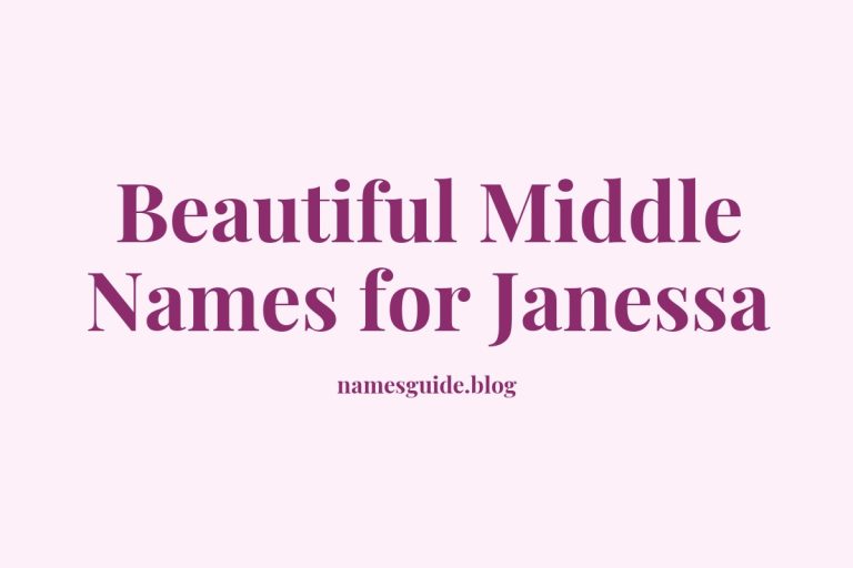 56+ Beautiful Middle Names for Janessa