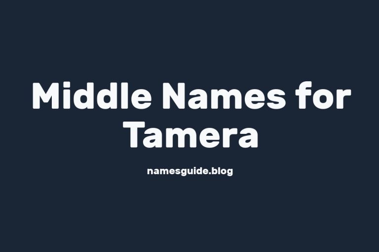 45+ Middle Names for Tamera: The Perfect Complement
