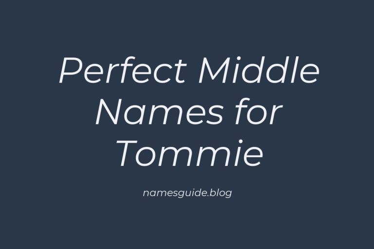 39+ Perfect Middle Names for Tommie