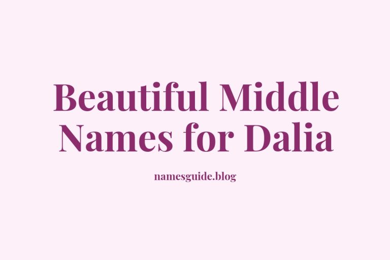 54+ Beautiful Middle Names for Dalia: Find the Perfect Match