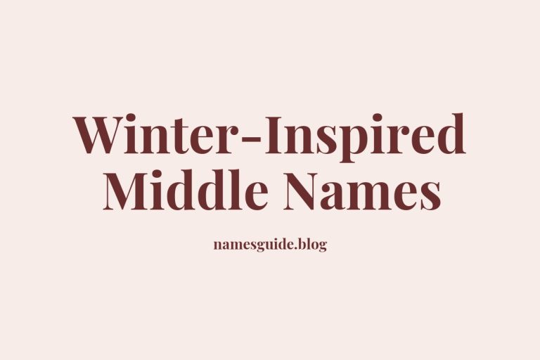 64+ Winter-Inspired Middle Names for Your Little One