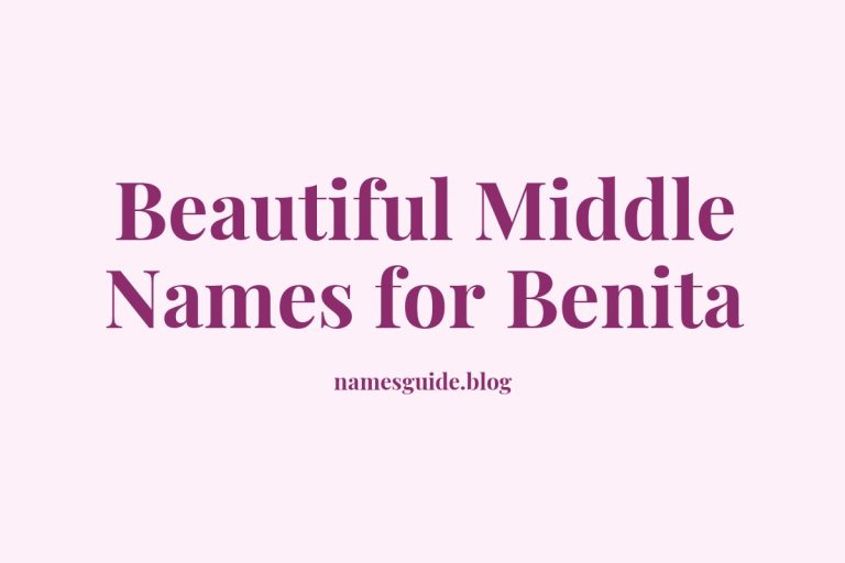 48+ Beautiful Middle Names for Benita