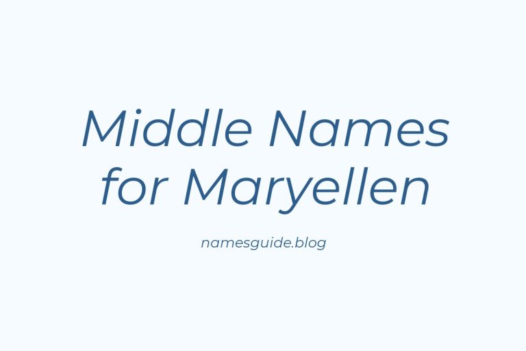 59+ Middle Names for Maryellen: The Perfect Complement