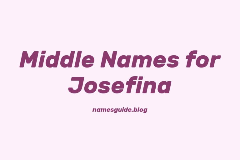 80+ Beautiful Middle Names for Josefina