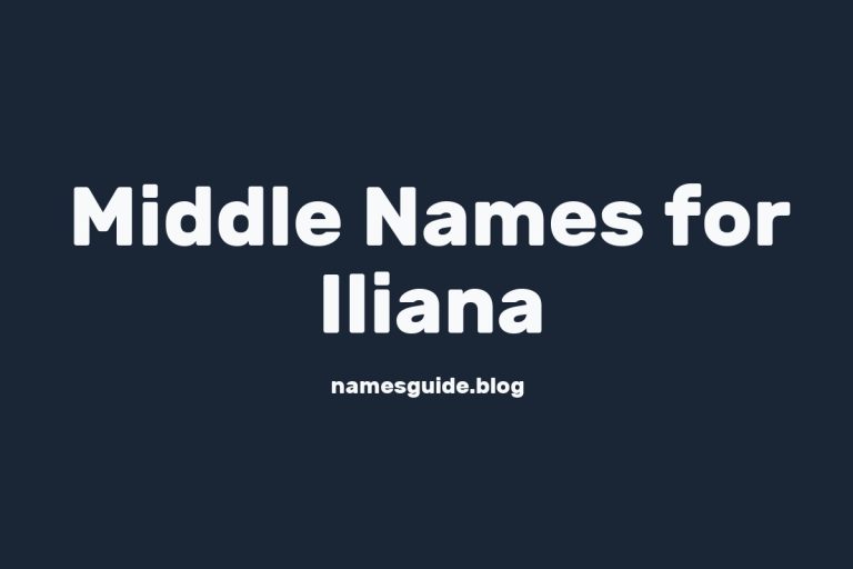 61+ Beautiful Middle Names for Iliana