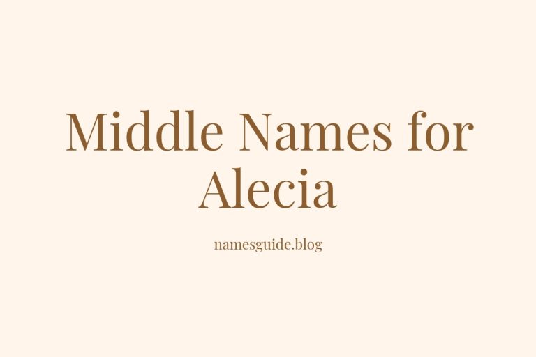 81+ Middle Names for Alecia: The Ultimate Guide