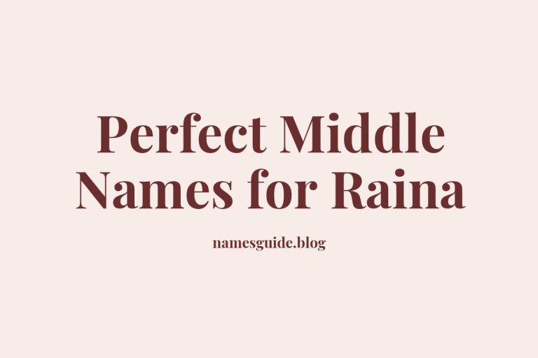 61+ Perfect Middle Names for Raina: Find the Ideal Match