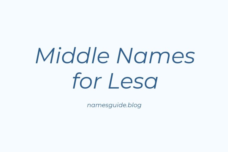 58+ Middle Names for Lesa: The Perfect Complement