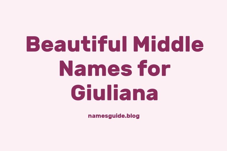 60+ Beautiful Middle Names for Giuliana