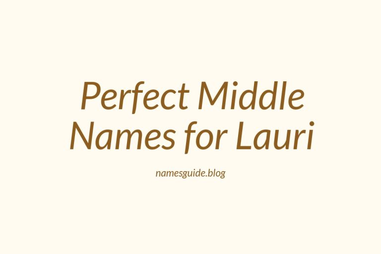 36+ Perfect Middle Names for Lauri