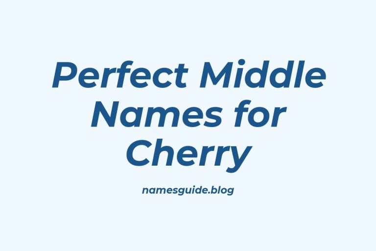 44+ Perfect Middle Names for Cherry: Find the Ideal Match