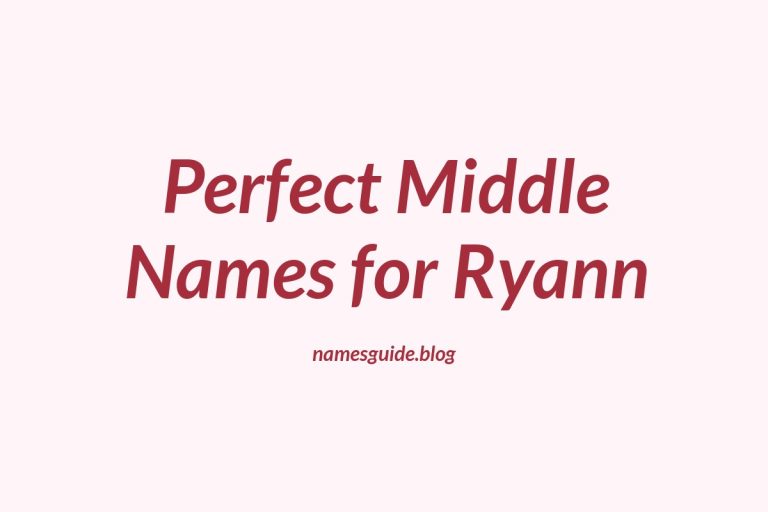 41+ Perfect Middle Names for Ryann