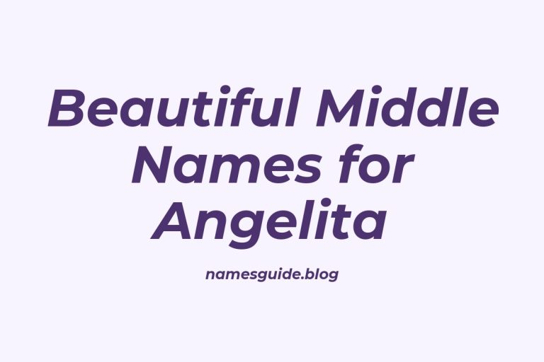 58+ Beautiful Middle Names for Angelita