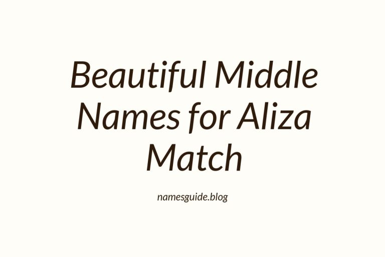 69+ Beautiful Middle Names for Aliza: Find the Perfect Match