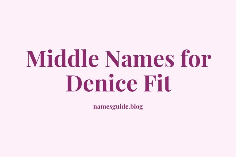 83+ Middle Names for Denice: Find the Perfect Fit
