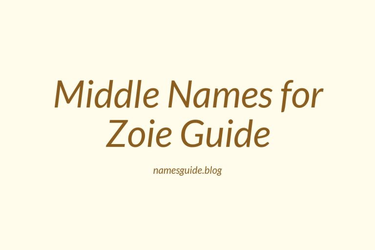72+ Middle Names for Zoie: The Ultimate Guide