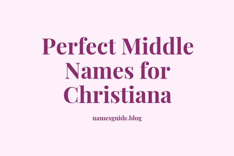 37+ Perfect Middle Names for Christiana